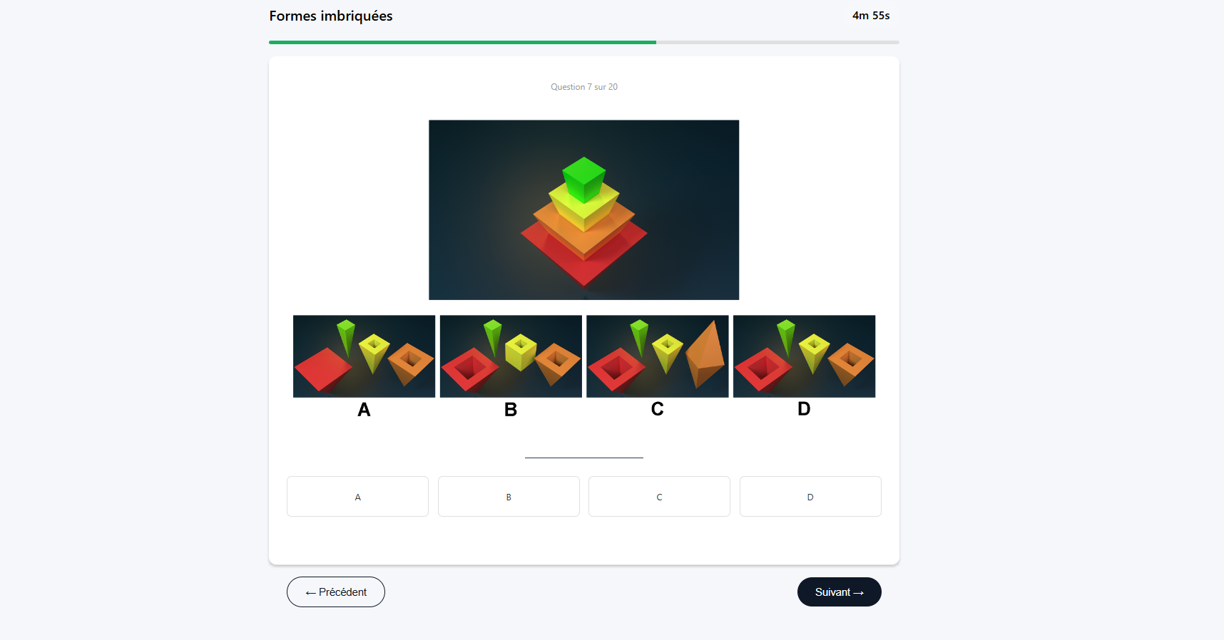 Exemple 4 du test des formes imbriquées, présélection EOPAN