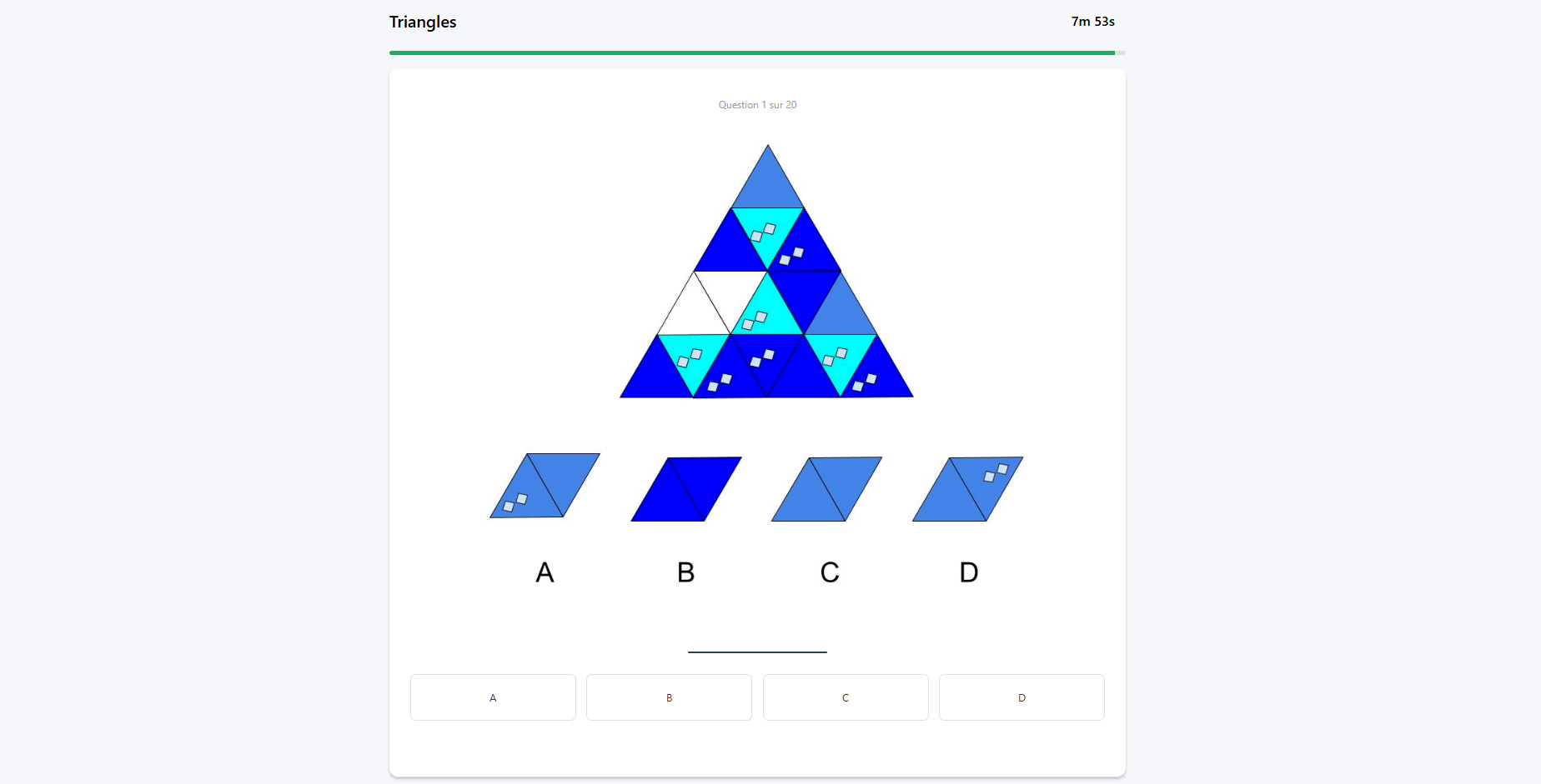 Exemple 1 du test des triangles, présélection EOPAN