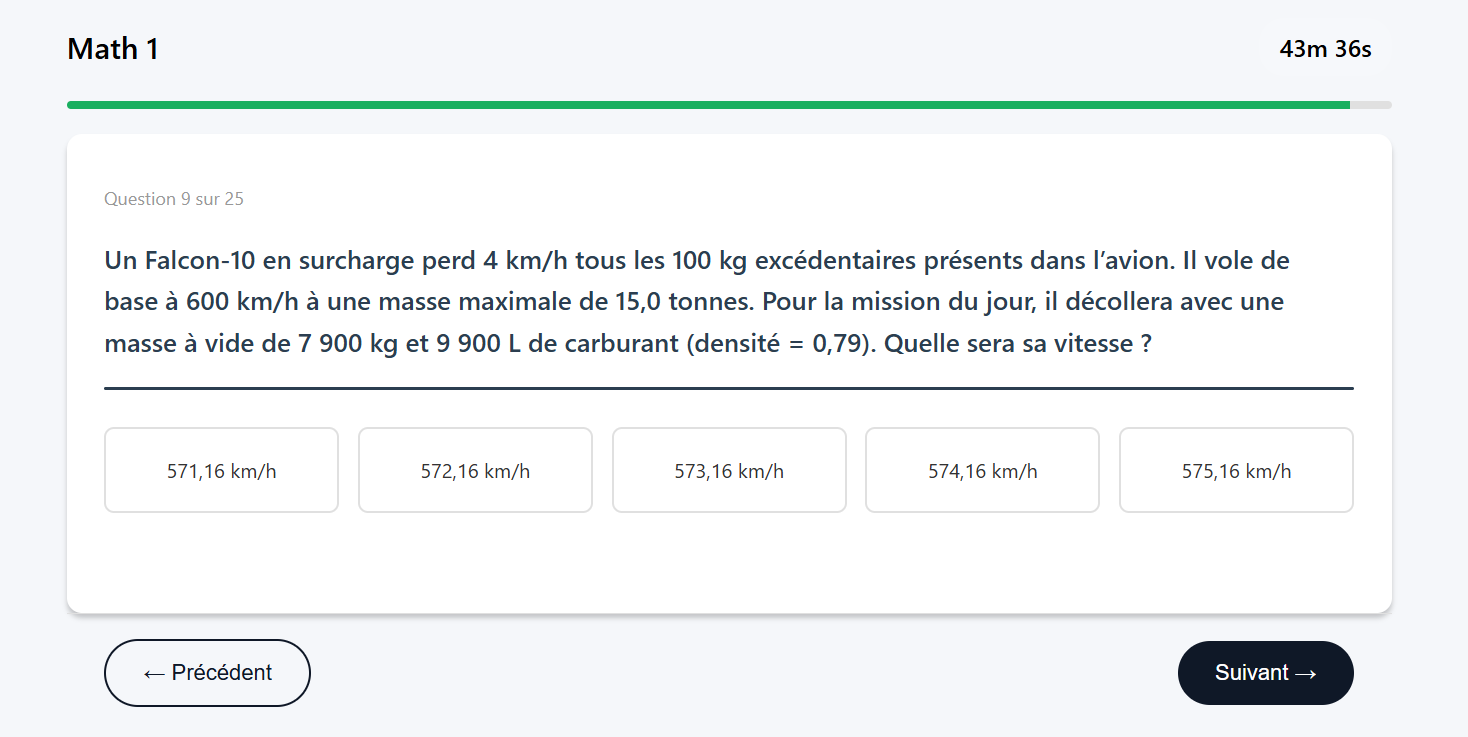 Exemple 3 du test Math 1, présélection EOPN