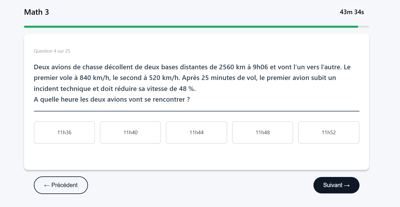 Exemple 1 du test Math 3, présélection EOPN