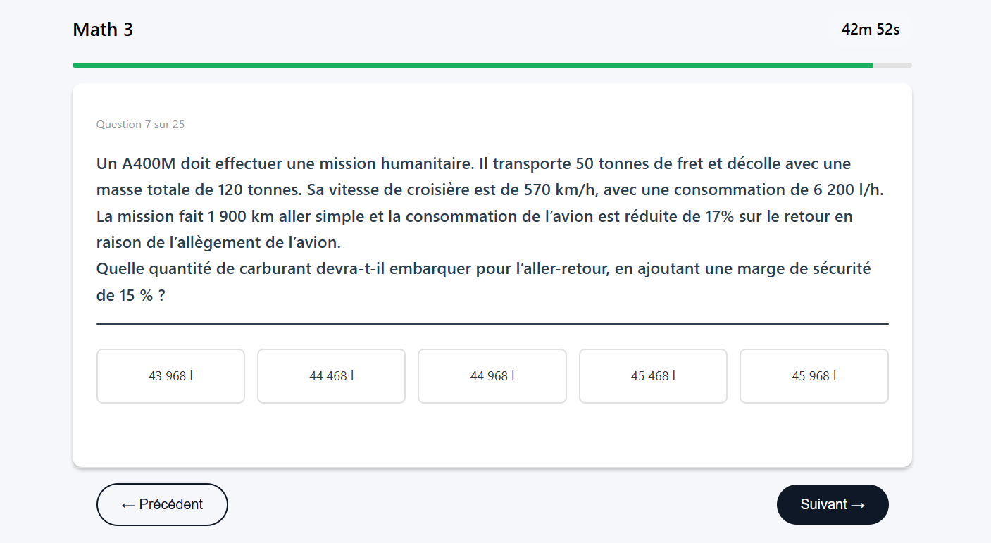 Exemple 3 du test Math 3, présélection EOPN