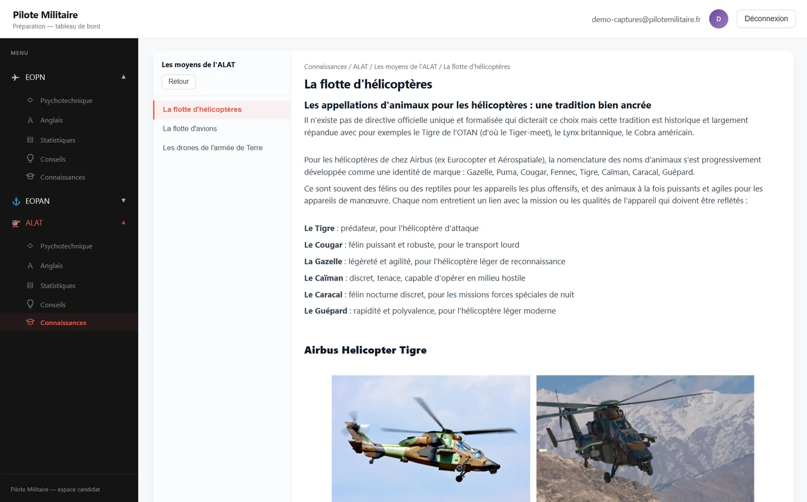 Un cours de la plateforme : connaissances et méthode